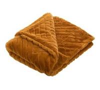 Plaid Victoria Camel 130x170 cm - Amadeus - Marron - Polyester Marron