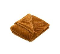 Plaid Victoria Camel 130x170 cm - Amadeus - Marron - Polyester Marron