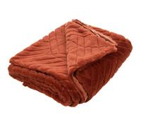Plaid Victoria terracotta 130x170 cm - - Orange - Polyester