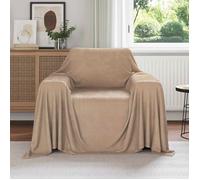 Plaid - VIDAXL - Jeté Camel - 210 x 140 cm - Polaire douce - Camel