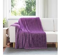 Plaid - VIDAXL - Jeté Toison - Violet - 200 x 150 cm - Synthétique