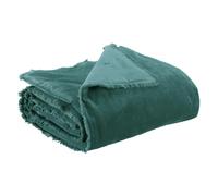 Vivaraise ~ Plaid uni Fara en Coton Coloris Corinthe 135x200