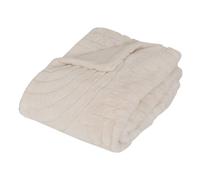 Créateur d'intérieur - Plaid XL Imitation Fourrure "Arka" 180x230cm Ivoire
