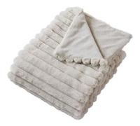 Plaid XL Imitation Fourrure "Matisse" 180x220cm Beige Beige G