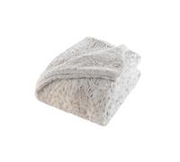 Plaid XL Imitation Fourrure Sherpa "Alaska" 220x240cm Naturel