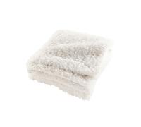 Plaid XXL Imitation Fourrure Polaire "Mouton" 220x240cm Naturel