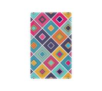 Plaids géométriques colorés décoratifs uniques pour plaque murale Tapa para interruptor de luz Couvercle de sortie inutilisé