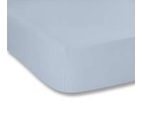 Plain Dyed Blue Drap-Housse 105 x 200 cm 100% Coton Percale