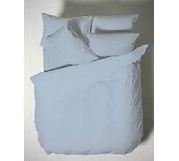 Plain Dyed Cotton Percale Blue 200TC Flat Sheet 210 x 280 cm