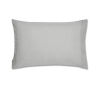 Plain Dyed Cotton Percale Dark Grey 200TC Housewife Pillowcases 50 x 80 cm (2)