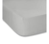 Plain Dyed Dark Grey Drap-Housse 100% Coton Percale 150 x 200 cm