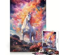 Plaines du Cheval Céleste Puzzle de 1000 pièces pour Adolescents Savoir se Souvenir du Pouvoir,Évasion sereine,Bords précis Cadeau d'anniversaire (38x26cm)