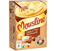 Plaisir Crémeux Réconfortant - Purée Onctueuse à la Muscade - Format 2 Personnes 195g - Option Express Conviviale - Marque MOUSLINE - Le Lot De 4