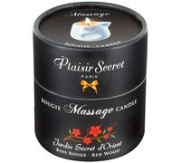 Bougie de massage bois rouge Plaisirs Secrets (80 ml)