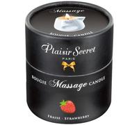 Plaisirs Secrets Bougie de massage gourmande parfum fraise 80 ml