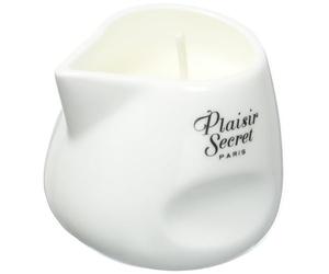 Plaisirs Secrets Bougie de Massage Gourmande Parfum Noix de Coco 80 ml, Blanc