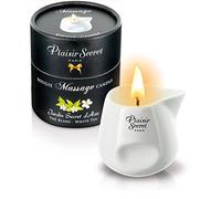 Plaisirs Secrets Bougie de Massage Gourmande Parfum Thé Blanc 80 ml