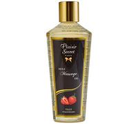 Plaisirs Secrets Huile de massage sèche sensuelle 100% végétale – Fraise 250 ml