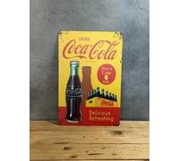 PLAK2L -Plaque Métal Coca Vintage Décorative Cola - 30x20cm