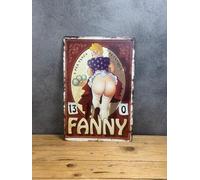 PLAK2L -Plaque Métal Vintage Décorative Pétanque FANNY - 30x20cm