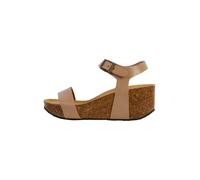 Plakton Sandales 'So Kiss Keilabsatz-Sandale aus Leder' beige, Taille 37