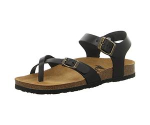 Plakton Zomba Tongs pour femme, Noir , 38 EU