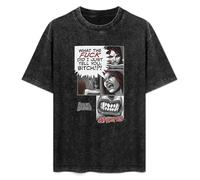 Plan 9 Realm of The Damned Athena Black T-Shirt Printed Tee Graphic Top for Men Unisex Shirt L