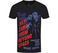 Plan 9 T-Shirt They Came From Beyond Space Homme Noir Noir G