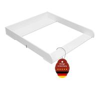 Plan à langer adaptable - WOLTU - 80 x 78,5 cm - Profondeur réglable - avec Sangle Anti-basculement - Blanc