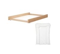 - Plan à langer amovible avec matelas pour lit bébé ESSENTIEL en bois