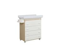 Plan à langer Bois/Blanc Poids Beige - MICUNA - Marron
