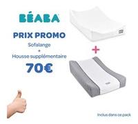Matelas à langer Sofalange avec housse éponge Light Mist - Beaba