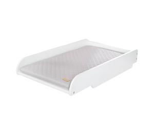 Plan À Langer Pour Lit Bébé + Matelas À Langer Déperlant Roba Style Blanc / Gris Argenté TU
