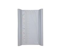 Babycalin - Plan à langer 50x70 cm Pois avec toise - Table à langer qui s'attache sur le lit de bébé en PVC - Table à langer bébé Facile à mettre en place - Plan à langer idéal pour petits espaces