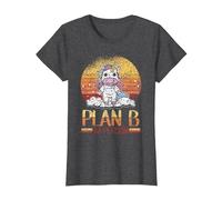 Plan B en Personne Retour À L'école Enseignant Suppléant T-Shirt, Femme, Chiné Foncé, S