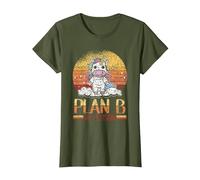 Plan B en Personne Retour À L'école Enseignant Suppléant T-Shirt, Femme, Olive, 3XL