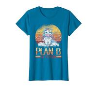 Plan B en Personne Retour À L'école Enseignant Suppléant T-Shirt, Femme, Saphir, L