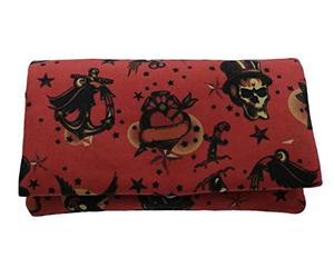 Plan B, Porte-Cigarettes Tabac à Rouler, Yolo Tattoo 2, 16 x 8.50 cm, 50 g, avec Sac en Caoutchouc Eva à Intérieur, Tatouages sur fond Rouge