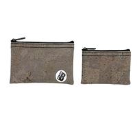 Plan B, Porte-Monnaie X2, Ensemble de 2 Porte-Monnaie, Mesure 14 x 8 cm et 11 x 6 cm, Orion, Taille Unique, Gris Pierre