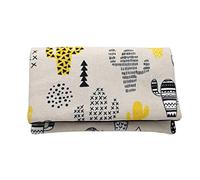 Plan B, Portefeuille Compact Cactus,15 x 9 cm, avec 5 Emplacements pour Cartes, Beige avec Dessins, Femme, Tissu