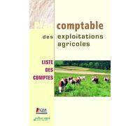 Plan comptable des exploitations agricoles: Liste des comptes