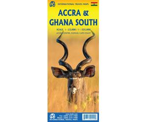Plan d’Accra & carte du sud du Ghana | ITM - 1:23 000 / 1:525 000