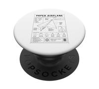 Plan d'avion en Papier pour ingénieur aéronautique PopSockets PopGrip Adhésif