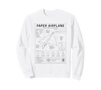 Plan d'avion en Papier pour ingénieur aéronautique Sweatshirt
