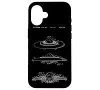 Plan de Brevet OVNI - Diagramme de Soucoupe Volante Vintage Coque pour iPhone 16