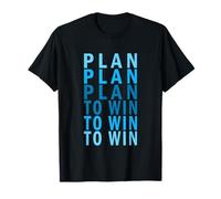 Plan de Couleur Bleue pour Gagner Graphique Bleu T-Shirt