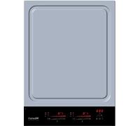 Plan de cuisson induction 2 feux de 38 cm Plan en Inox/Vitrocéramique