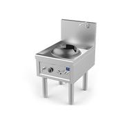 Réchaud GENERIQUE Plan de Cuisson Wok à Gaz Avec 1 Brûleur 27,5 Kw, 1 robinet de Pour L'Eau Mastro