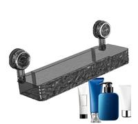 Plan de douche, panier de douche, étagère rectangulaire avec ventouse pour rangement de douche | Pas de perçage pour salle de bain douche organisateur support plan de travail, cuisine, salle de bain