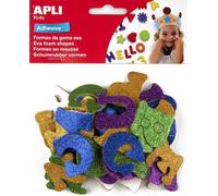 Plan de forme en mousse Apli. alphabet pailleté/50 pièces